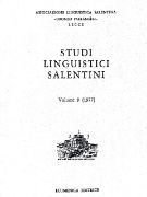 Immagine di Studi linguistici salentini - volume 9 (1977)